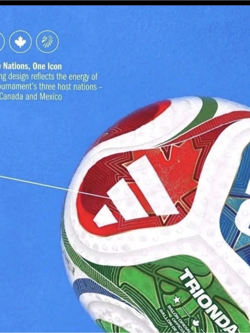 Adidas FIFA World Cup 2026 Trionda League Soccer Ball - Size 5 - Picture 3 of 4